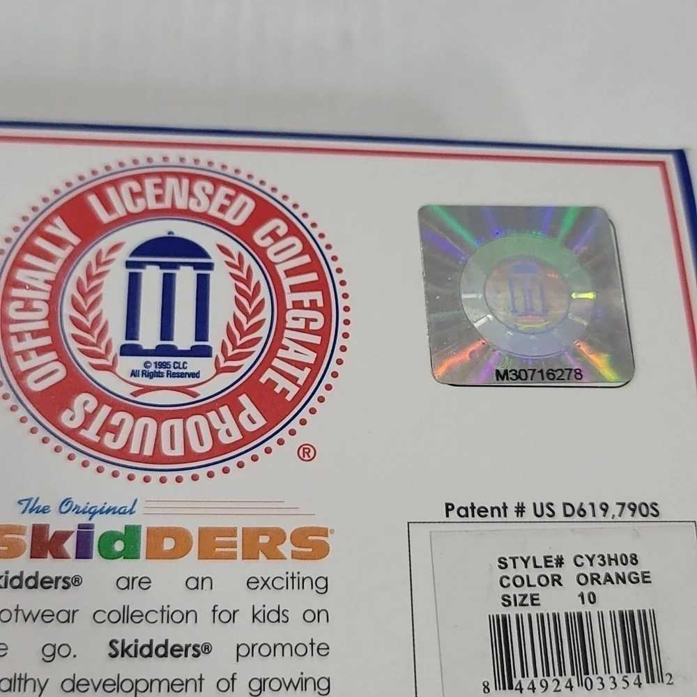 Skidders TODDLERS Skid-proof‎ Sock Shoes CLEMSON University Sz 10 NEW